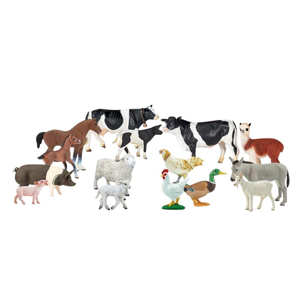 Image for Childcraft On the Farm Hand-Painted Animals, Assorted Figurines, Set of 15 from School Specialty